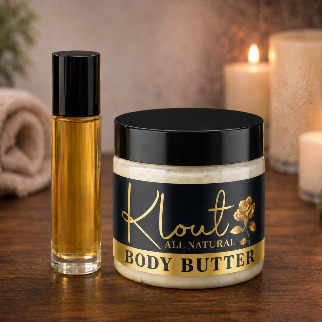 Klout Body Butter & Oil Set (Same Scent)
