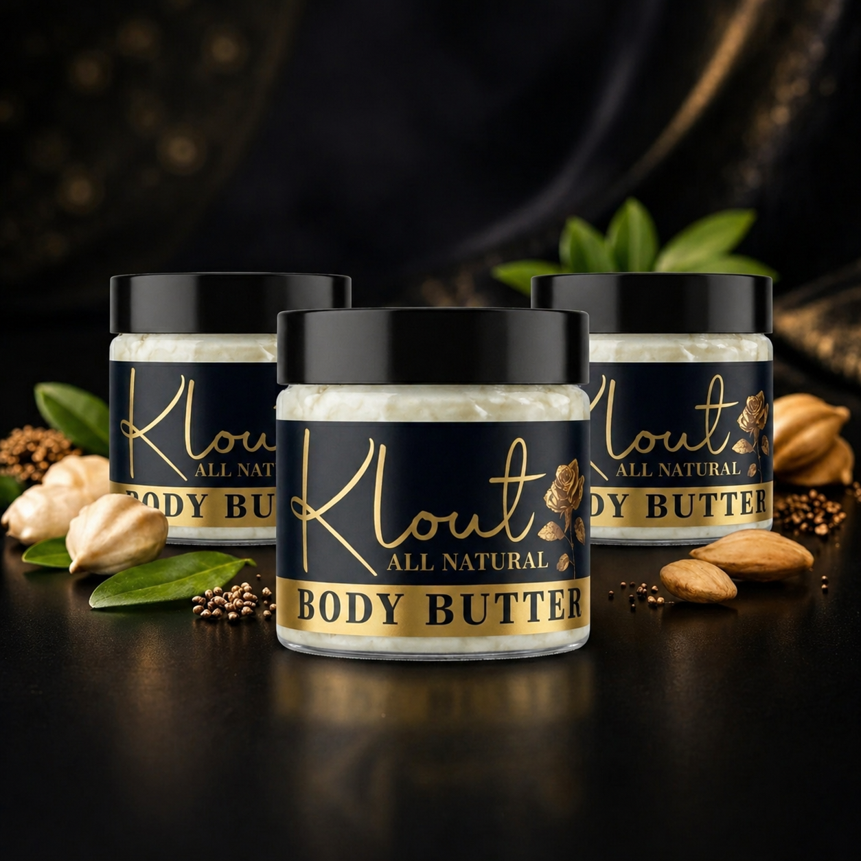 Premium handmade whipped body butter by Klout Kulture in Augusta GA for deep skin hydration and natural glow